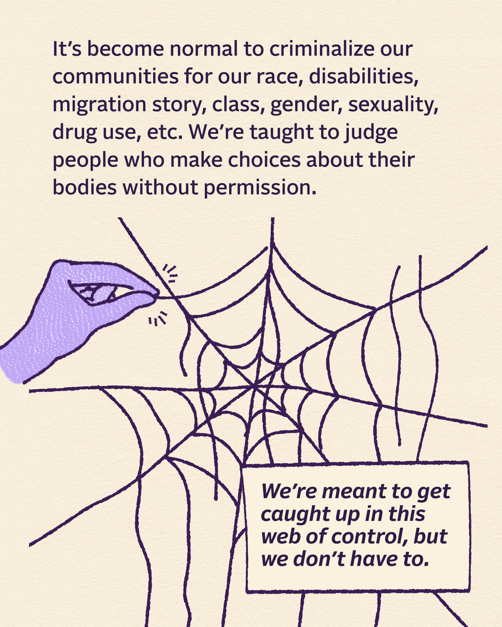 A page from the Power in Our Hearts zine. A resource from NNAF about self-managed abortion.